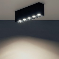 Taškinis šviestuvas MIDI LED 20W 4000K IP20 Juoda
