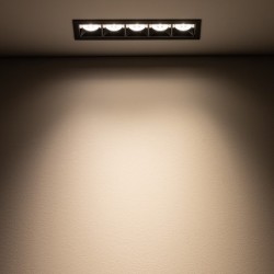 Įleidžiamas lubinis šviestuvas MIDI LED LED 20W 3000K IP20 Juoda