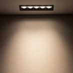 Įleidžiamas lubinis šviestuvas MIDI LED LED 20W 3000K IP20 Juoda