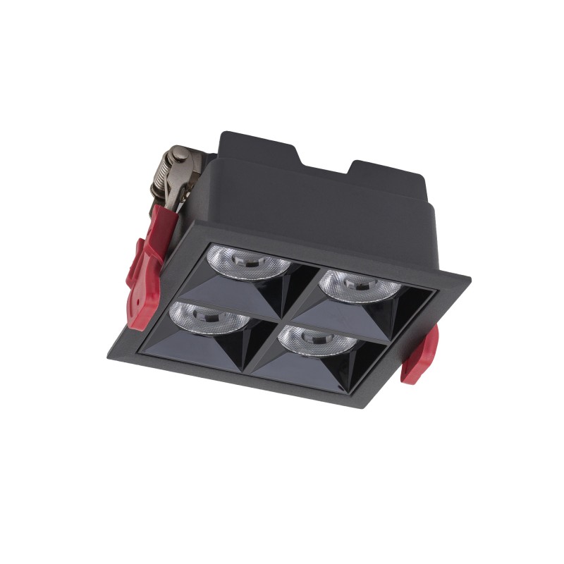 Įleidžiamas lubinis šviestuvas MIDI LED RECESSED LED 16W 4000K IP20 Juoda