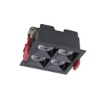 Įleidžiamas lubinis šviestuvas MIDI LED RECESSED LED 16W 4000K IP20 Juoda