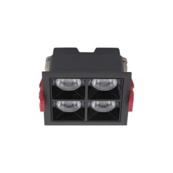 Įleidžiamas lubinis šviestuvas MIDI LED RECESSED LED 16W 4000K IP20 Juoda