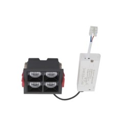 Įleidžiamas lubinis šviestuvas MIDI LED RECESSED LED 16W 4000K IP20 Juoda