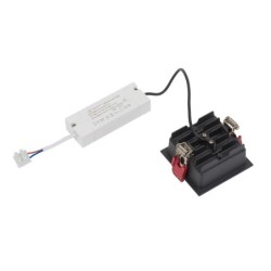 Įleidžiamas lubinis šviestuvas MIDI LED RECESSED LED 16W 4000K IP20 Juoda