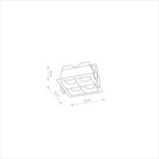 Įleidžiamas lubinis šviestuvas MIDI LED RECESSED LED 16W 4000K IP20 Juoda