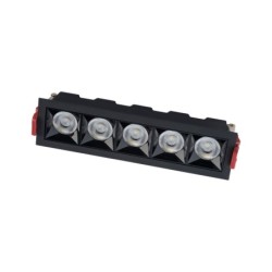 Įleidžiamas lubinis šviestuvas MIDI LED LED 20W 4000K IP20 Juoda