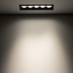 Įleidžiamas lubinis šviestuvas MIDI LED LED 20W 4000K IP20 Juoda