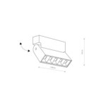 Pakreipiamas šviestuvas FOCUS MINI LED LED 10W 4000K IP20 Juoda