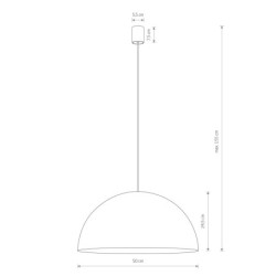 Pakabinamas šviestuvas HEMISPHERE SUPER L GX53 IP20 Ruda