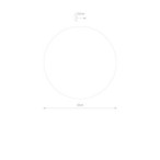 Sieninis šviestuvas RING MIRROR LED S LED 7W 3000K IP20 Kita
