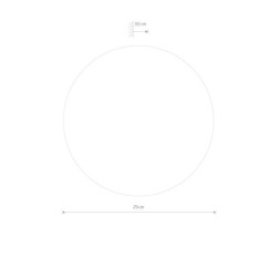 Sieninis šviestuvas RING MIRROR LED M LED 10W 3000K IP20 Veidrodinė