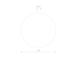 Sieninis šviestuvas RING WOOD LED S LED 7W 3000K IP20 Aukso