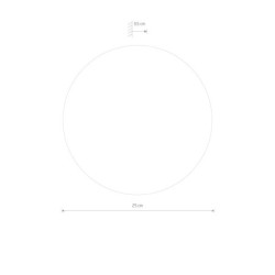 Sieninis šviestuvas RING WOOD LED 10W 3000K IP20 Auksinė
