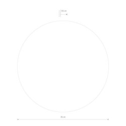 Sieninis šviestuvas RING WOOD LED L LED 13W 3000K IP20 Aukso