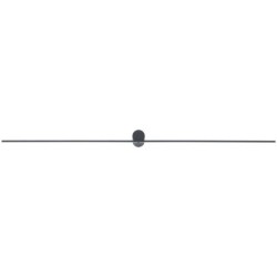 Sieninis šviestuvas SPIN LED LED 16W 3000K IP20 Juoda