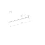 Sieninis šviestuvas ARM LED M LED 10W 3000K IP20 Juoda