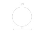 Sieninis šviestuvas RING LED 7W 3000K IP20 Šokoladinė