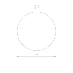 Sieninis šviestuvas RING LED M LED 10W 3000K IP20 Šokoladinė