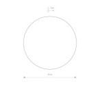 Sieninis šviestuvas RING LED M LED 10W 3000K IP20 Šokoladinė