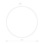 Sieninis šviestuvas RING LED L LED 13W 3000K IP20 Varinė