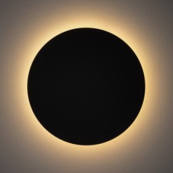 Sieninis šviestuvas RING LED L LED 13W 3000K IP20 Juoda