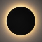 Sieninis šviestuvas RING LED L LED 13W 3000K IP20 Juoda
