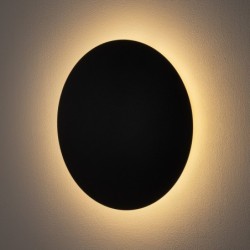 Sieninis šviestuvas RING LED L LED 13W 3000K IP20 Juoda