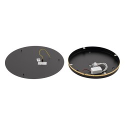 Sieninis šviestuvas RING LED L LED 13W 3000K IP20 Juoda