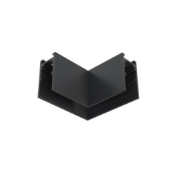 Magnetinio bėgelio kampinė jungtis LVM HORIZONTAL CORNER Juoda