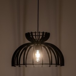 Pakabinamas šviestuvas KYMI C 1xE27 IP20 Juoda