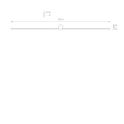 Sieninis šviestuvas SPIN LED L LED 16W 4000K IP20 Juoda