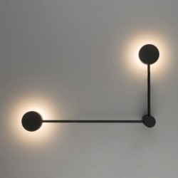 Sieninis šviestuvas ORBIT 2xGX53 IP20 Juoda