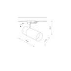 Šviestuvas CTLS TINOS LED 30W 4000K IP20 Juoda