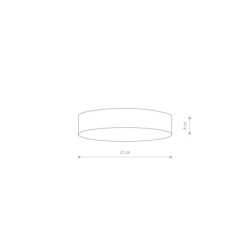 Plafonas LID ROUND LED LED 35W 3000K IP20 Balta