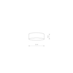 Plafonas LID ROUND LED LED 15W 3000K IP20 Juoda