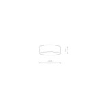 Plafonas LID ROUND LED LED 15W 3000K IP20 Juoda