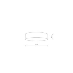 Plafonas LID ROUND LED LED 25W 4000K IP20 Juoda