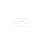 Plafonas LID ROUND LED 35W 4000K IP20 Juoda