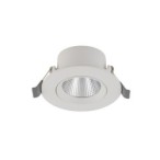 Įleidžiamas lubinis šviestuvas EGINA LED 5W 3000K IP20 Balta