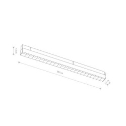 Šviestuvas LVM FOCUS LED LED 15W 4000K IP20 Juoda