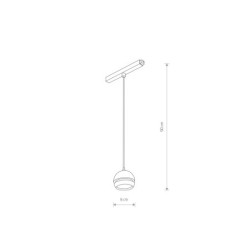 Šviestuvas LVM SLOT LED LED 5W 4000K IP20 Juoda