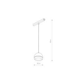 Bėginis LED šviestuvas LVM SLOT LED 8W 4000K IP20 Juoda