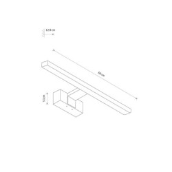 Sieninis šviestuvas CEZANNE LED M LED 12W 4000K IP44 Chromo