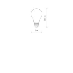 Lemputė BULB VINTAGE LED E27 LED 6W 2200K IP20 Skaidri gintarinė