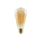 LED lemputė BULB VINTAGE E27 6W 2200K IP20 Gintarinė