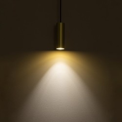 Pakabinamas šviestuvas FOURTY S 1xGU10 IP20 Žalvario