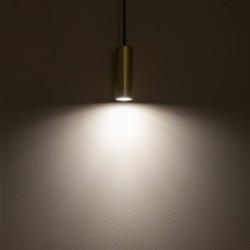 Pakabinamas šviestuvas FOURTY S 1xGU10 IP20 Žalvario