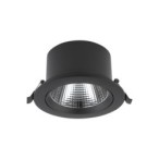 Įleidžiamas lubinis šviestuvas EGINA LED 15W 4000K IP20 Juoda