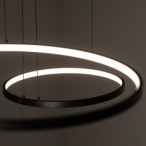 Pakabinamas šviestuvas CIRCOLO LED LED 45W 3000K IP20 Juoda