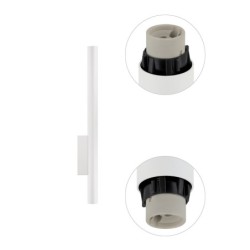 Sieninis šviestuvas FOURTY WALL XL 2xGU10 IP20 Balta
